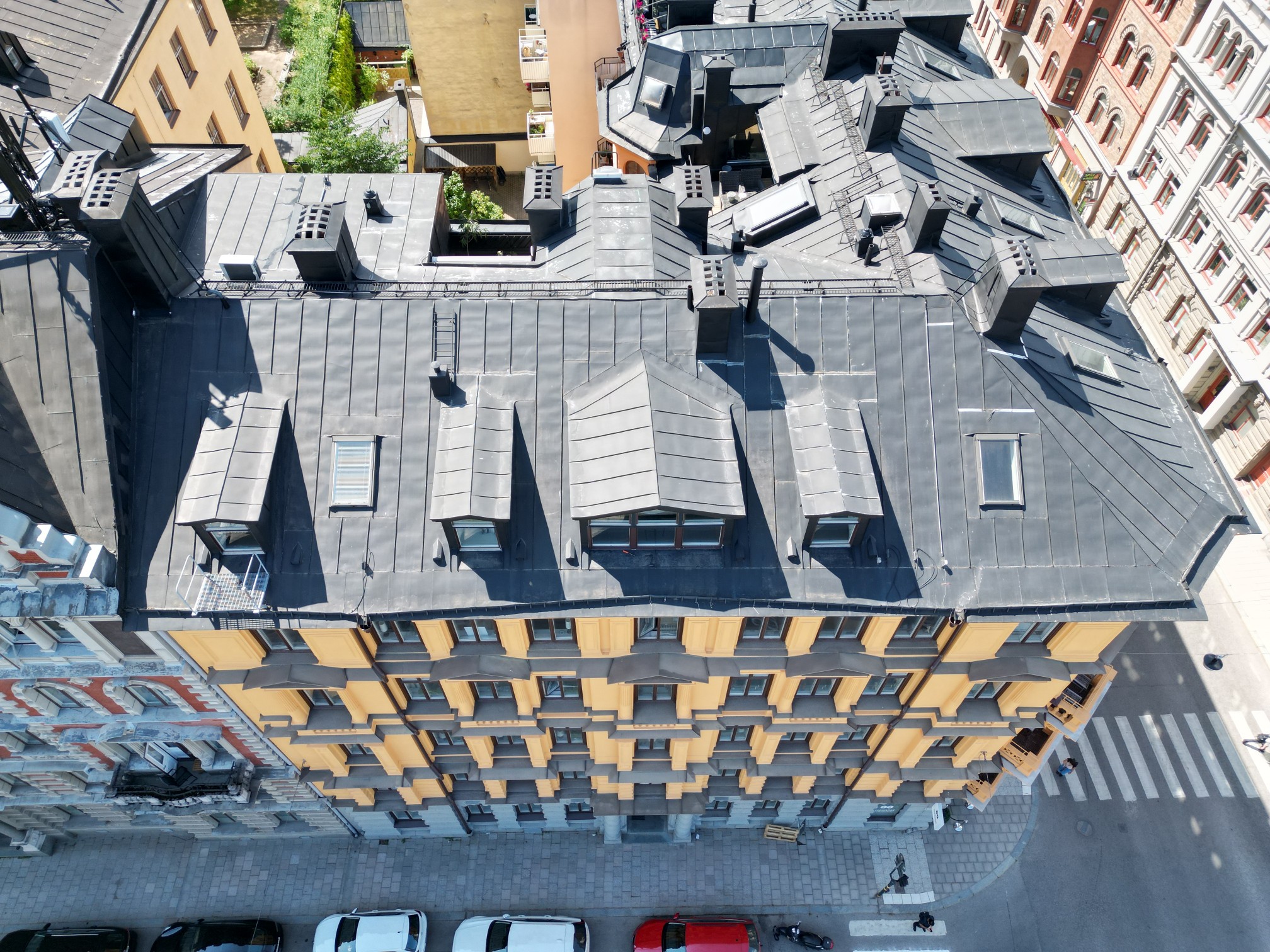 Takmålning framsida före